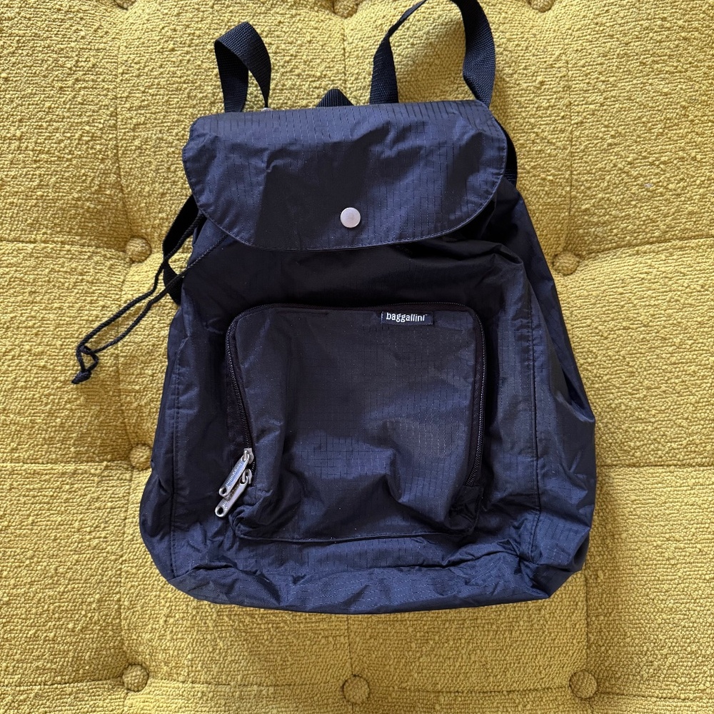 Baggallini Black Foldable Backpack - image 1